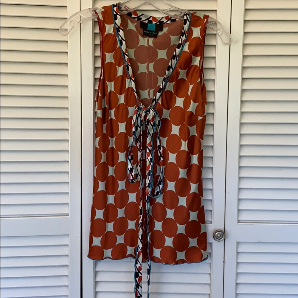 A Common Thread silk sleeveless top